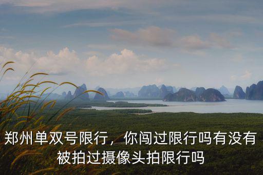 鄭州單雙號限行，你闖過限行嗎有沒有被拍過攝像頭拍限行嗎