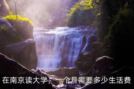 在南京讀大學，一個月需要多少生活費