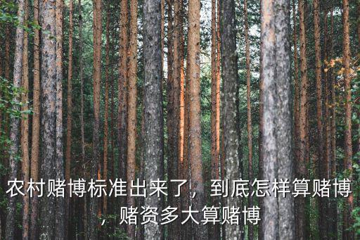 賭資多少算賭博江蘇,賭資多大算賭博