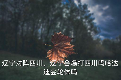 遼寧對(duì)陣四川，遼寧會(huì)爆打四川嗎哈達(dá)迪會(huì)輪休嗎