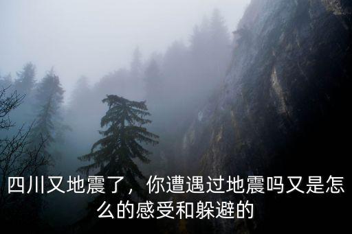 四川哪里又地震了么,四川又地震了