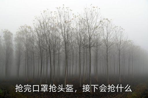 搶完口罩搶頭盔，接下會搶什么