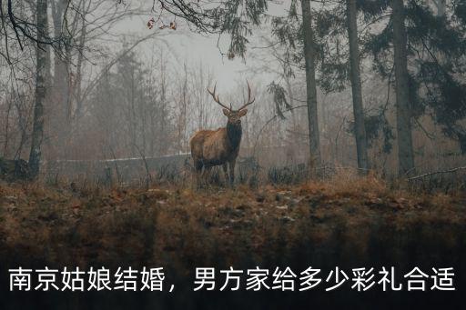 南京姑娘結(jié)婚，男方家給多少彩禮合適