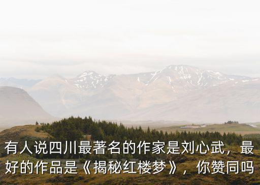 有人說四川最著名的作家是劉心武，最好的作品是《揭秘紅樓夢》，你贊同嗎