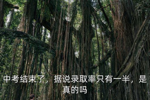 中考結束了，據說錄取率只有一半，是真的嗎