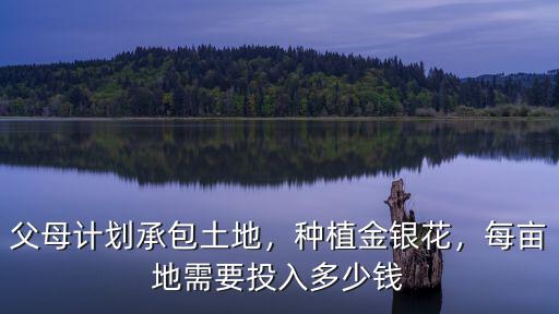 父母計劃承包土地，種植金銀花，每畝地需要投入多少錢