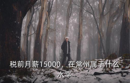 常州稅前25000稅后多少錢,稅前月薪15000