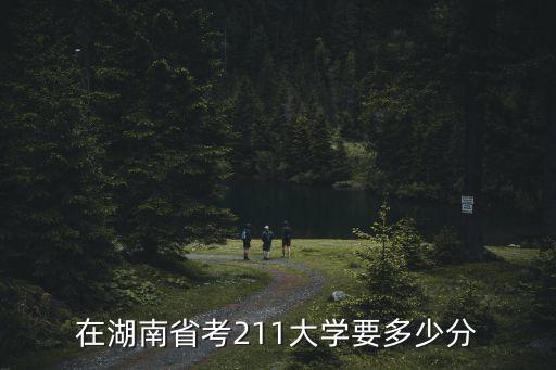 在湖南省考211大學(xué)要多少分