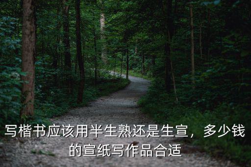 江蘇熟宣紙多少錢,多少錢的宣紙寫作品合適