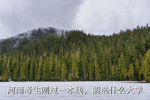 河南考生剛過(guò)一本線，能選什么大學(xué)