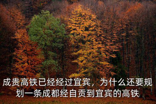 成貴高鐵宜賓選址在哪里,成貴高鐵已經經過宜賓