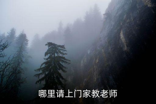 哪里請上門家教老師
