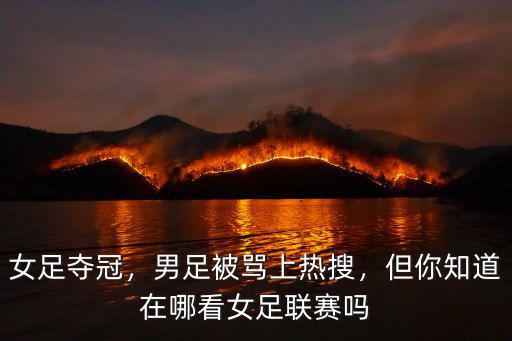 女足奪冠，男足被罵上熱搜，但你知道在哪看女足聯(lián)賽嗎