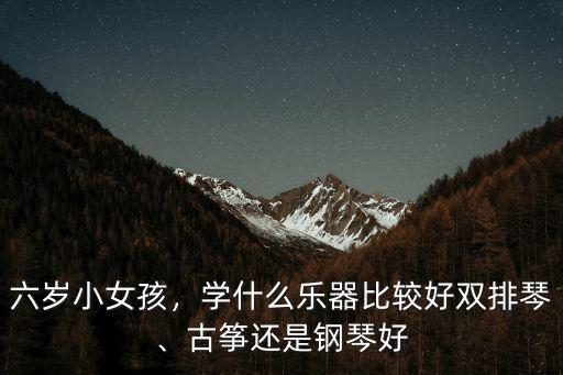六歲小女孩，學(xué)什么樂器比較好雙排琴、古箏還是鋼琴好