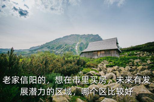 老家信陽的，想在市里買房，未來有發展潛力的區域，哪個區比較好