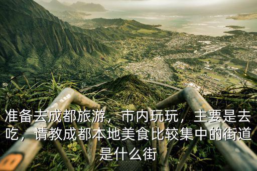 準(zhǔn)備去成都旅游，市內(nèi)玩玩，主要是去吃，請(qǐng)教成都本地美食比較集中的街道是什么街