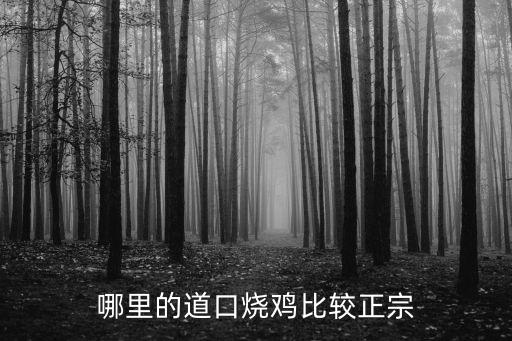 哪里的道口燒雞比較正宗