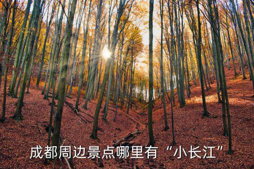 成都周邊景點(diǎn)哪里有“小長(zhǎng)江”
