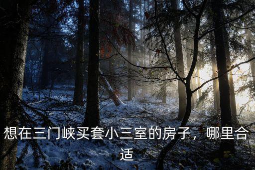 想在三門峽買套小三室的房子，哪里合適