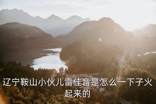 遼寧鞍山小伙兒雷佳音是怎么一下子火起來的