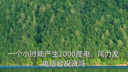 一個小時能產生2000度電，風力發電適合投資嗎