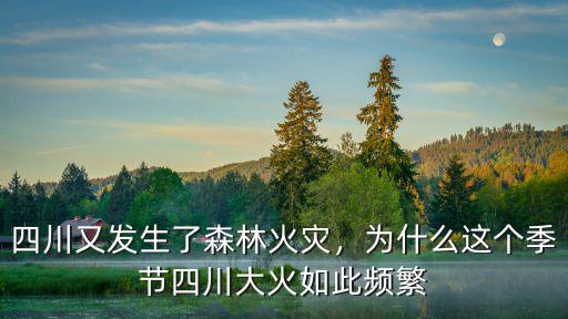 四川哪里又著火了,四川又發生了森林火災