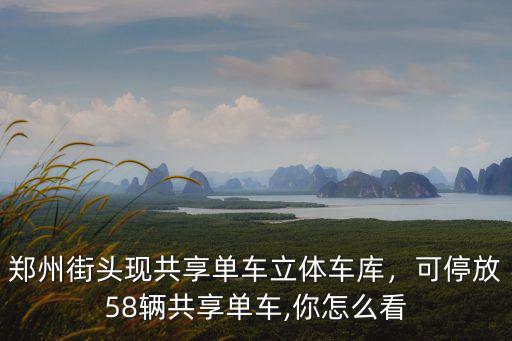 鄭州路邊的共享單車怎么用,鄭州街頭現共享單車立體車庫