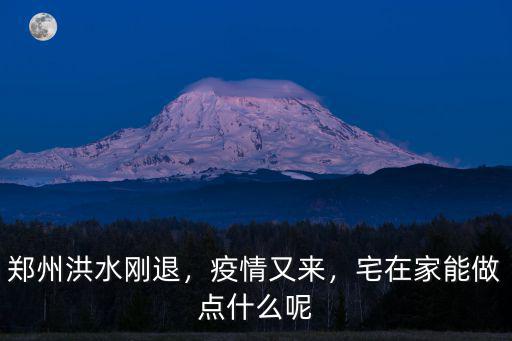 鄭州洪水剛退，疫情又來，宅在家能做點什么呢