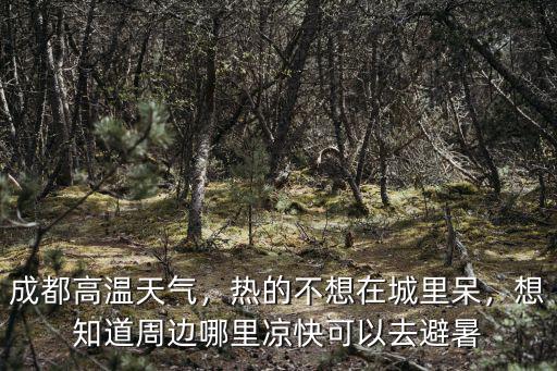 成都高溫天氣，熱的不想在城里呆，想知道周邊哪里涼快可以去避暑