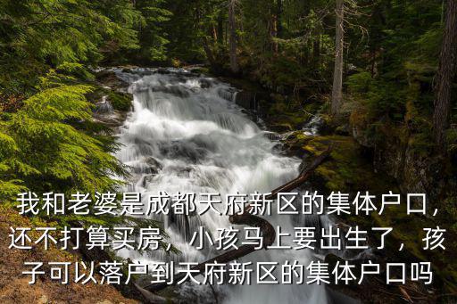 我和老婆是成都天府新區的集體戶口，還不打算買房，小孩馬上要出生了，孩子可以落戶到天府新區的集體戶口嗎