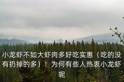 南充哪里的小龍蝦好吃實(shí)惠,小龍蝦不如大蝦肉多好吃實(shí)惠