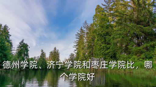 河南省排多少名能上棗莊學院,濟寧學院和棗莊學院比