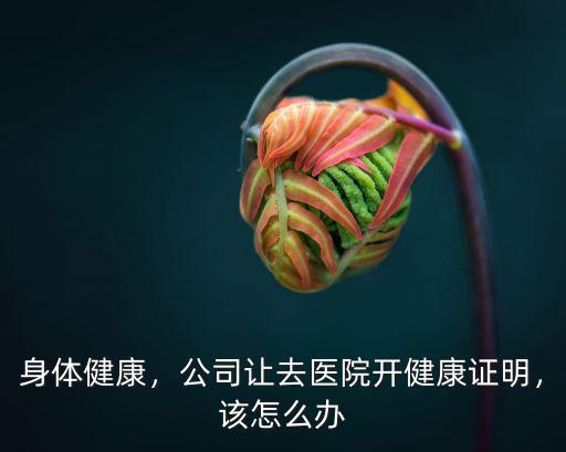 資陽市健康證明去哪里開,公司讓去醫(yī)院開健康證明