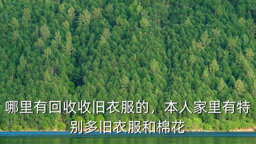 達州哪里收舊衣服,哪里有回收收舊衣服的