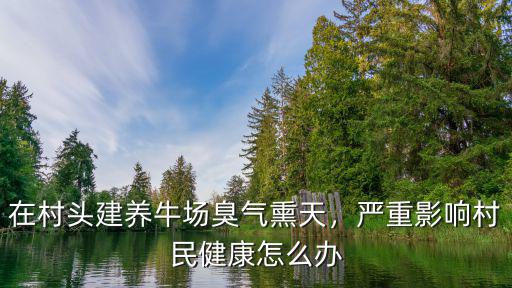 在村頭建養(yǎng)牛場(chǎng)臭氣熏天，嚴(yán)重影響村民健康怎么辦