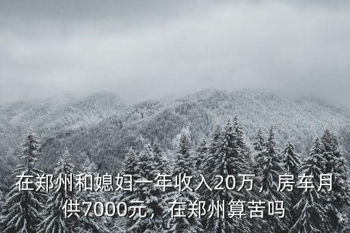 在鄭州怎么算中產,在鄭州算苦嗎