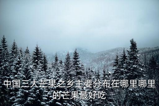 攀枝花哪里的青果最好吃,哪里的芒果最好吃