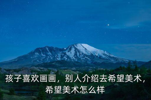南陽希望美術怎么樣,希望美術怎么樣