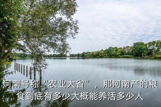 河南號(hào)稱(chēng)“農(nóng)業(yè)大省”，那河南產(chǎn)的糧食到底有多少大概能養(yǎng)活多少人