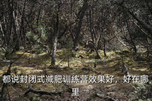 都說封閉式減肥訓練營效果好，好在哪里
