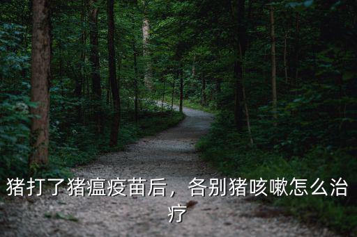豬打了豬瘟疫苗后，各別豬咳嗽怎么治療