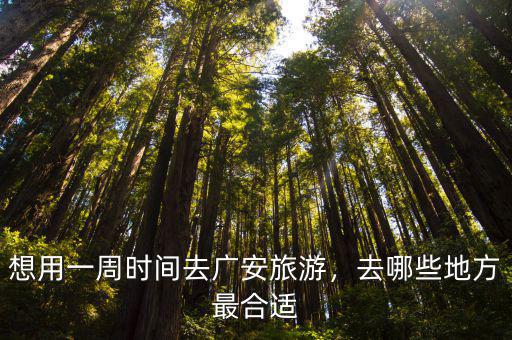端午節(jié)去廣安哪里旅游最合適,去哪些地方最合適