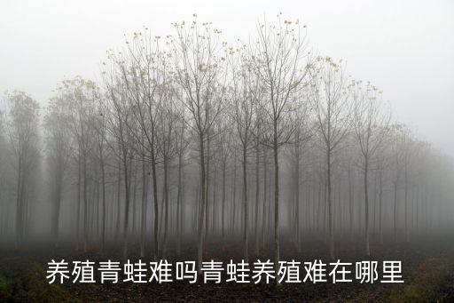 樂山哪里有養青蛙的,青蛙養殖難在哪里