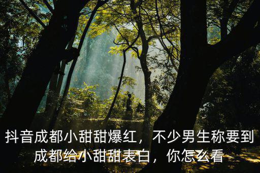 四川成都小甜甜在哪里讀書,抖音成都小甜甜爆紅