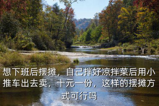 想下班后擺攤，自己拌好涼拌菜后用小推車出去賣，十元一份，這樣的擺攤方式可行嗎
