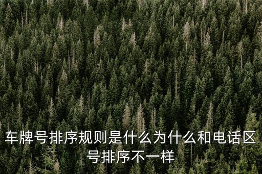 許昌車牌號怎么排序,車牌號排序規則是什么