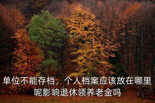 單位不能存檔，個人檔案應該放在哪里呢影響退休領(lǐng)養(yǎng)老金嗎