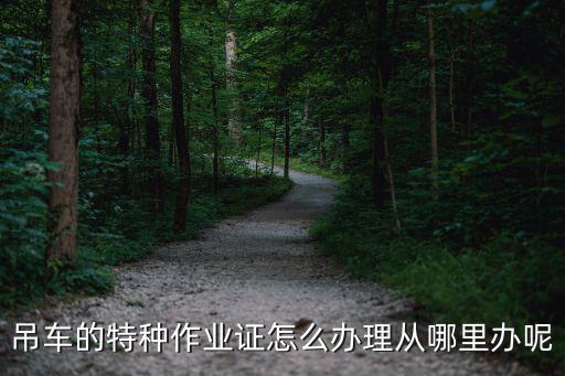 宜賓吊車操作證在哪里辦,哪里辦操作證