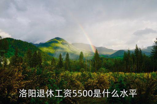 洛陽市退休工資平均多少,在河南省退休工資6600元