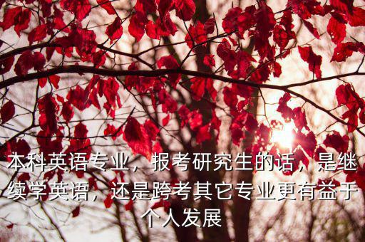 河南考生本科英語專業(yè)考研怎么報考,本科英語專業(yè)